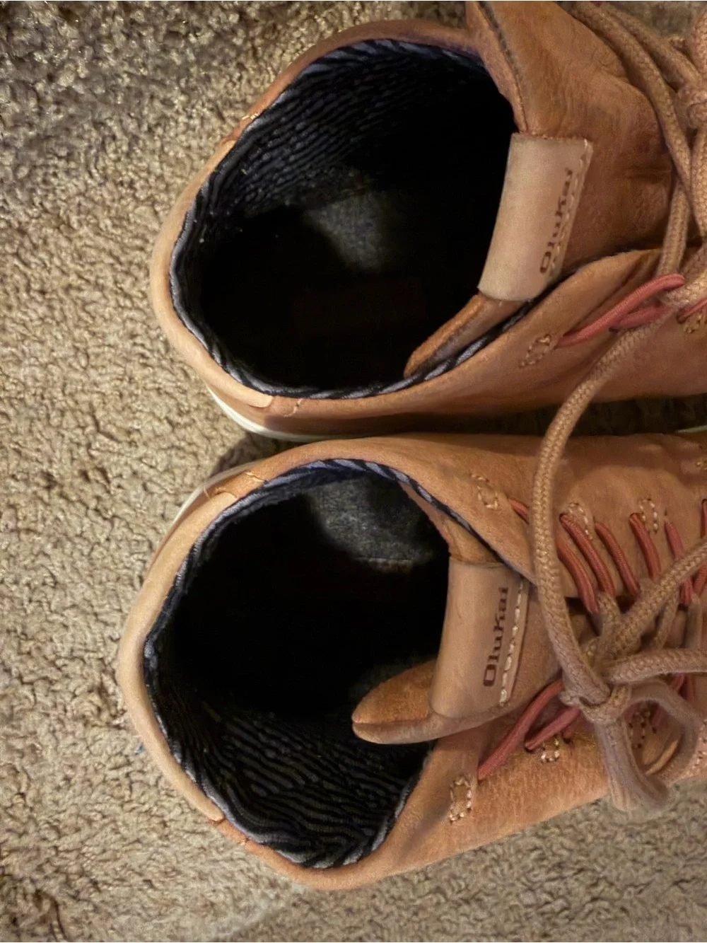 OluKai Papakū Boot in Tan with Cream Sole